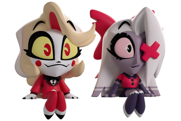 Youtooz Hazbin Hotel Charlie and Vaggie Monitor Buddiez Figures