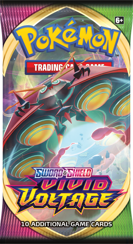Pokemon Vivid Voltage Booster Pack (10 Cards), close-up detail