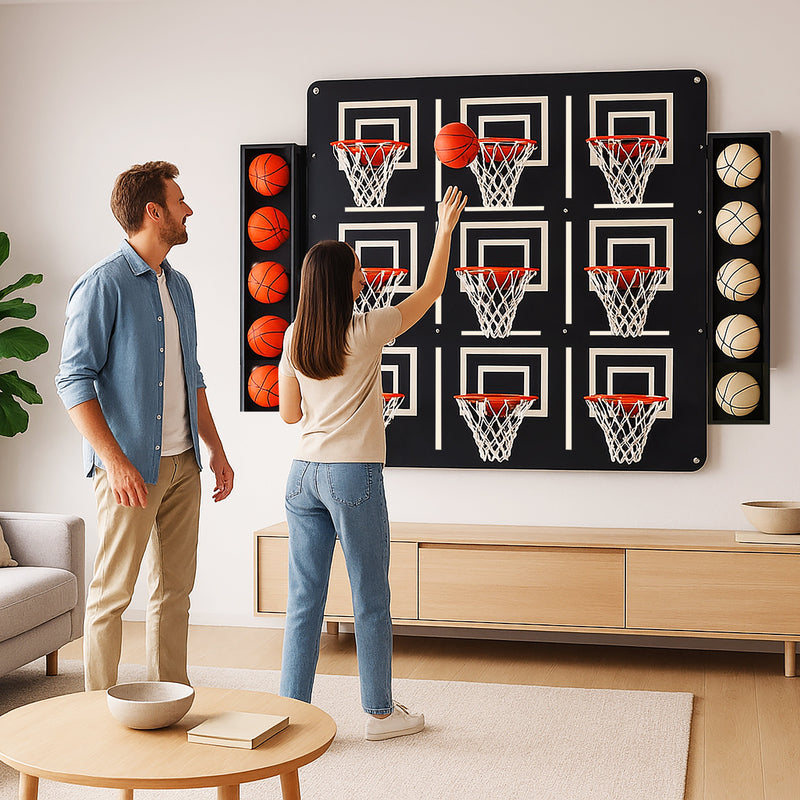 Giant Tic Tac Hoops, close-up detail