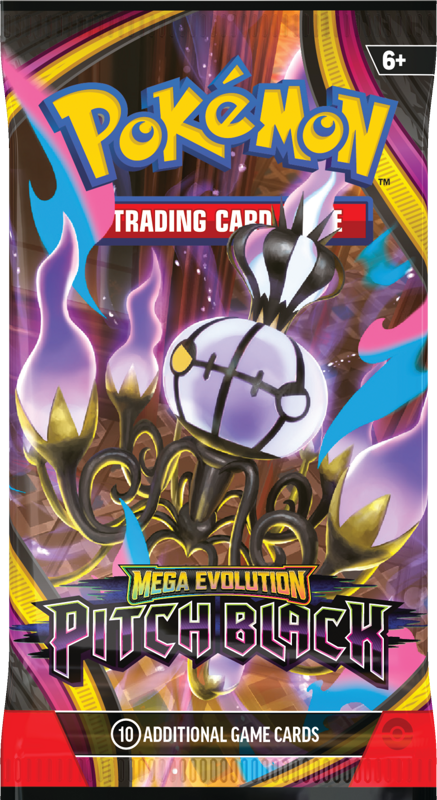 Pokemon TCG Mega Evolution Pitch Black Booster Pack (10 Cards), alternate view