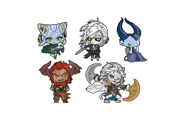 Magic The Gathering Tamiyo, Ashiok, Sorin, Angrath & Ajani Secret Lair Li’l Walkers AR Pin Se