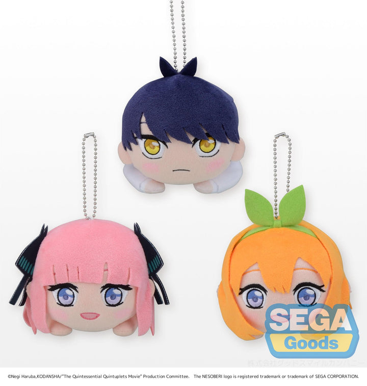 SEGA Ichika/Nino/Miku/Yotsuba/Itsuki The Quintessential Quintuplets Movie NESOBERI Bride Ver. MP Plush (Vol.1, Random)