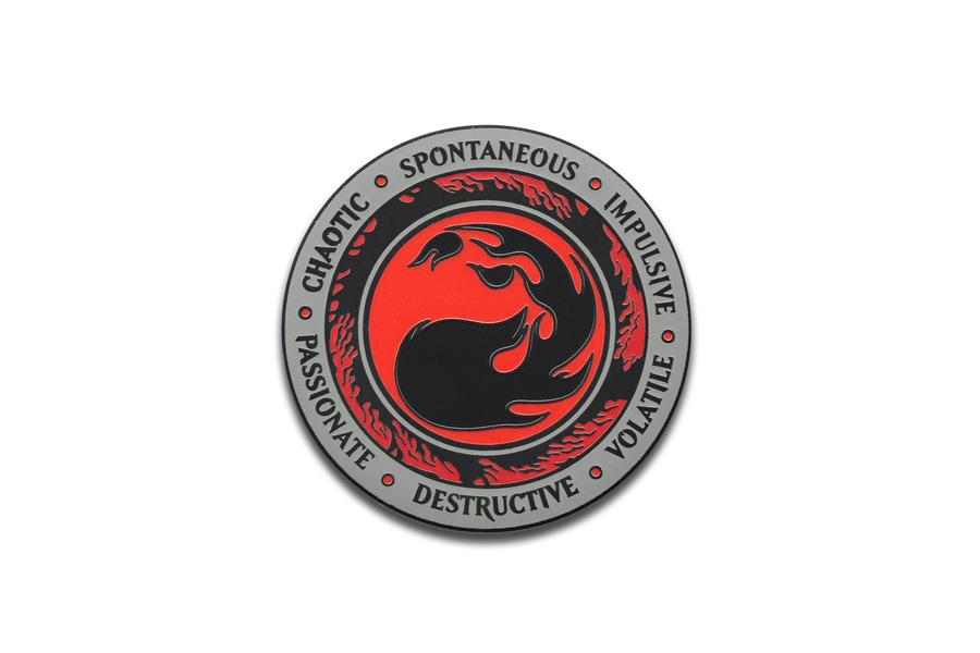Pinfinity Red Mana Crest Magic The Gathering AR Collectible Pin