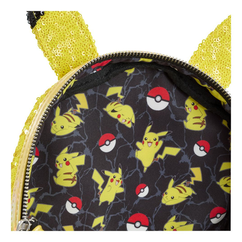 Loungefly - Pokemon Sequin Pikachu Mini Backpack - Image