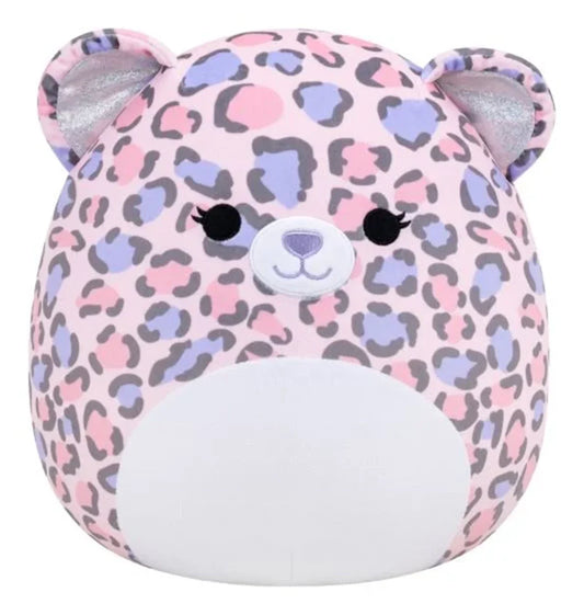 Squishmallows  7.5''  Dallas Purple And Pink Spotted Leopard Plush