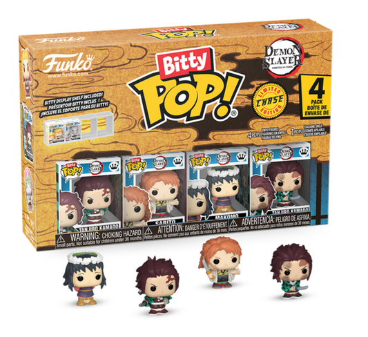 Bitty Pop! - Demon Slayer - Tanjiro 4 Pack collectible from Abgee