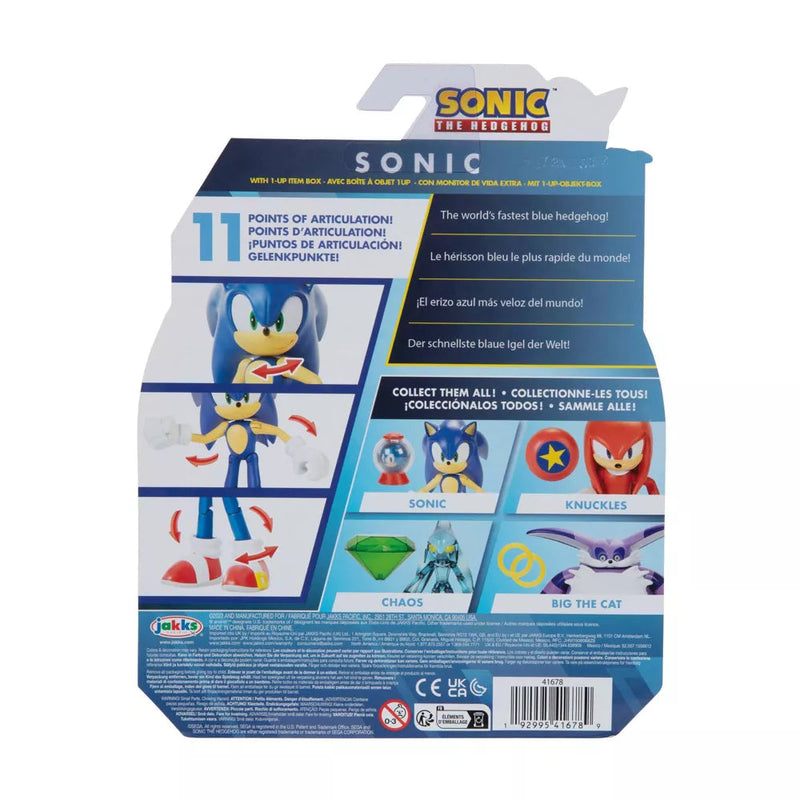 Sonic The Hedgehog 4" Articulated Figure (Sonic) - Image 5