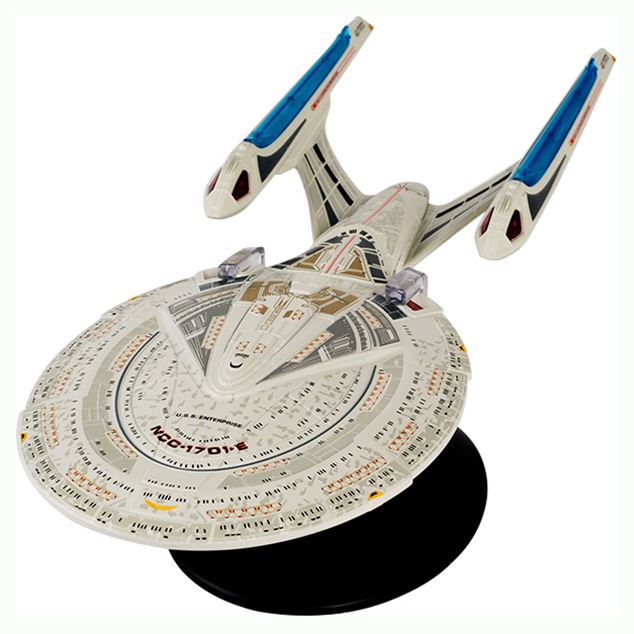 U.S.S. Enterprise NCC-1701-E (Sovereign-class) XL EDITION Ship Model Die Cast Starship (Eaglemoss / Star Tre, close-up detail