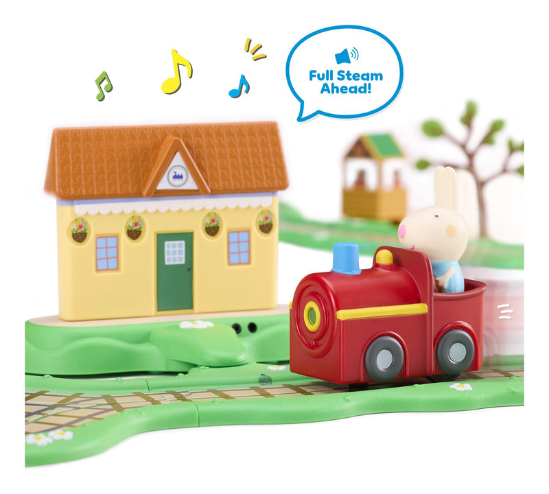 Peppa Pig Whizz Around Clickety Clack Train Set - Image
