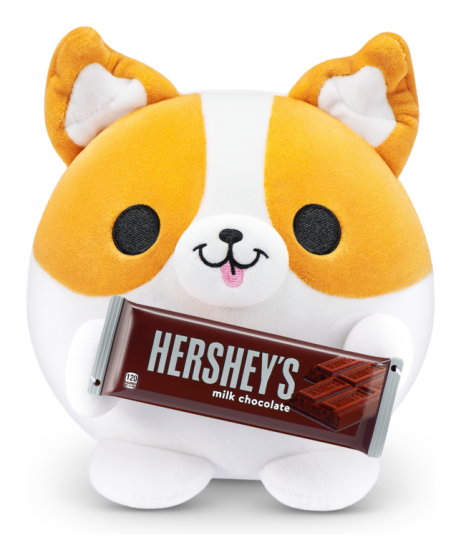 Snackles Medium Corgi Series 1 Plush collectible from Abgee