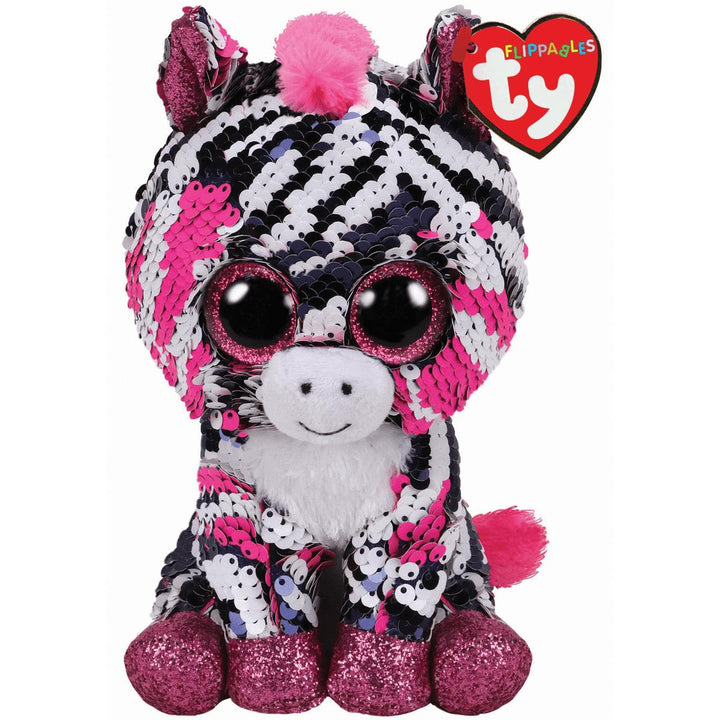 Ty Beanie Boos Flippables Zoey Zebra