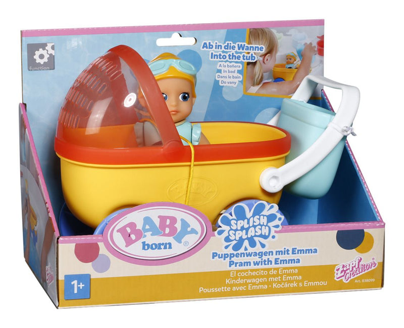 Baby Born Splish Splash Pram with Emma - Image