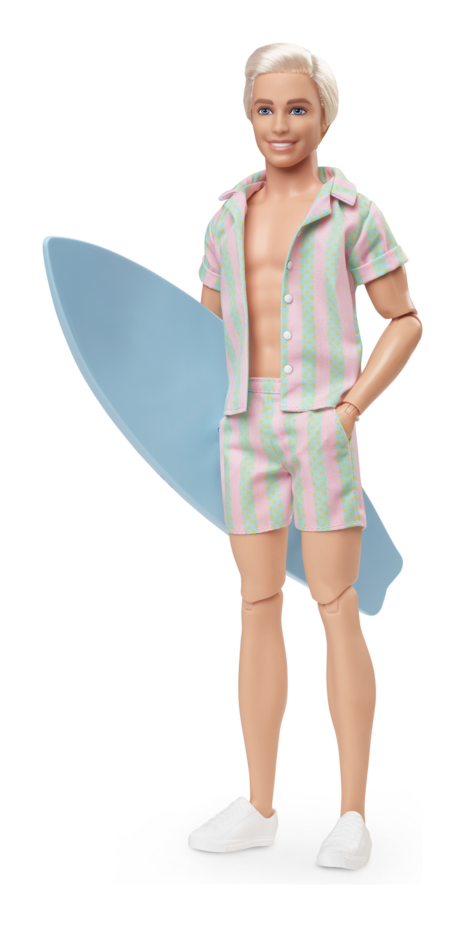 Barbie Movie Ken Pastel Stripes Beach Set - Image