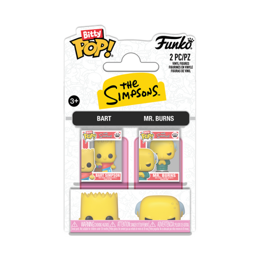 The Simpsons - Bart & Mr Burns 2 Pack Funko Bitty Pop! Vinyl Figures