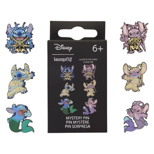 Loungefly - Blind Box Enamel Pins - Stitch & Angel Halloween