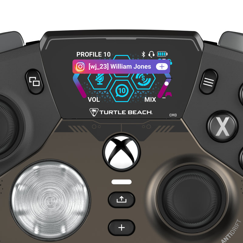 Turtle Beach Stealth Ultra Wireless Controller Black for Xbox Series X close up detail