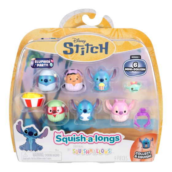 Squishalongs - 6 Fig.Pack (Stitch Style 2) W1