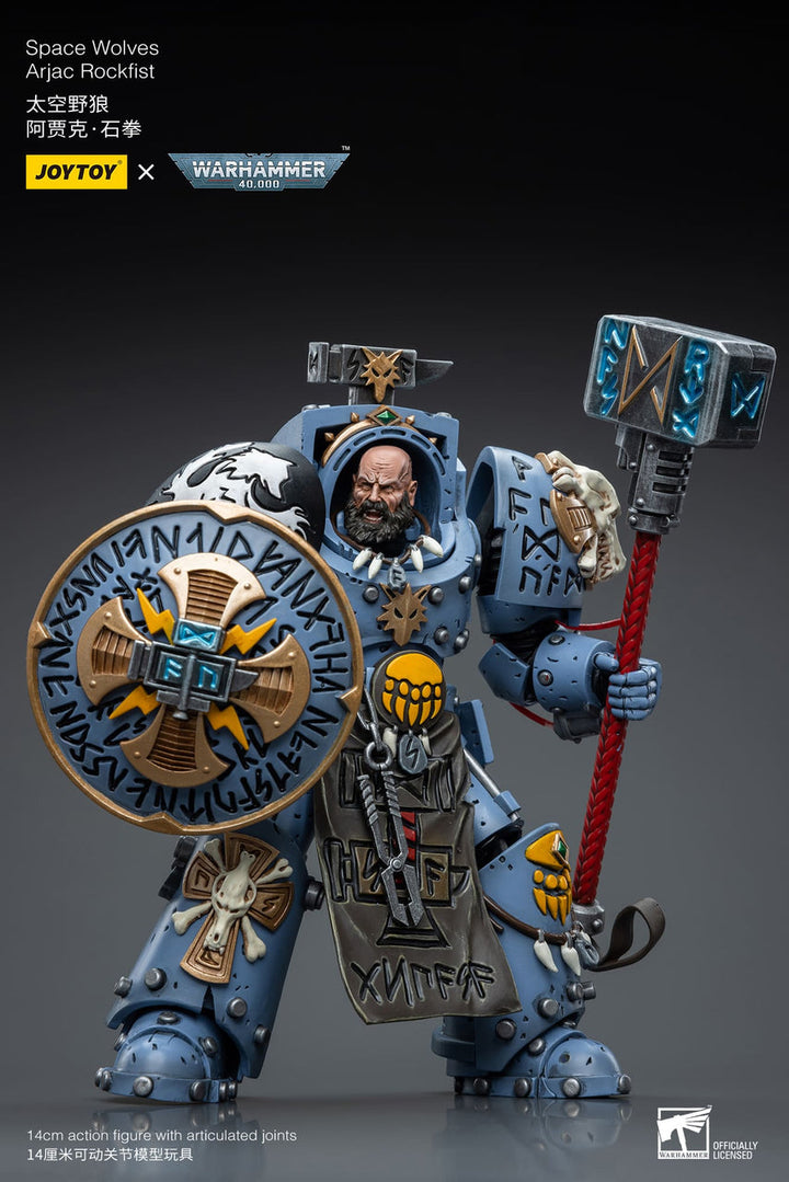 Warhammer 40K 1/18 Scale Space Wolves Arjac Rockfist