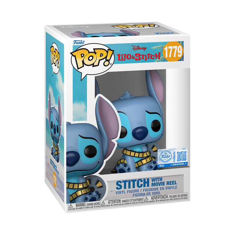 Pop! Vinyl (Exc) - Lilo & Stitch - Stitch with Movie Reel