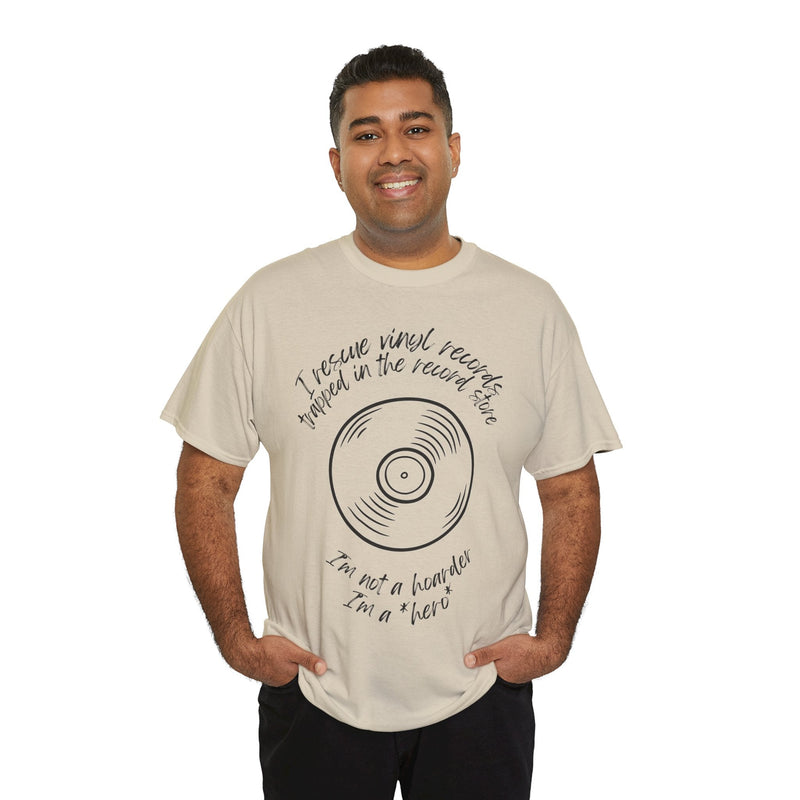 'I'm Not a Hoarder, I'm a Hero' Men's Vinyl T-Shirt, alternate view