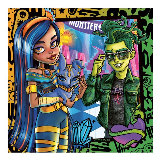Monster High 3x49 Piece Jigsaw Puzzle