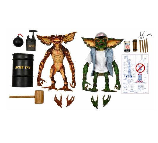 Gremlins Ultimate Demolition 2-Pack 7" Scale Action Figures Gremlins 2 New Batch