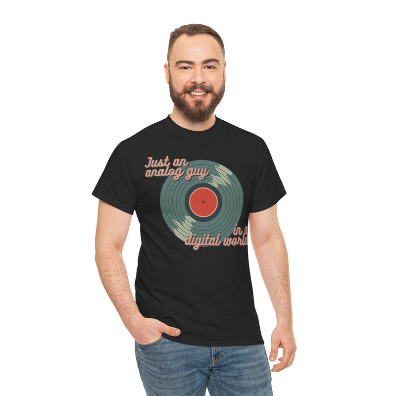 'Just an Analog Guy, In a Digital World' Men's T-Shirt, product detail
