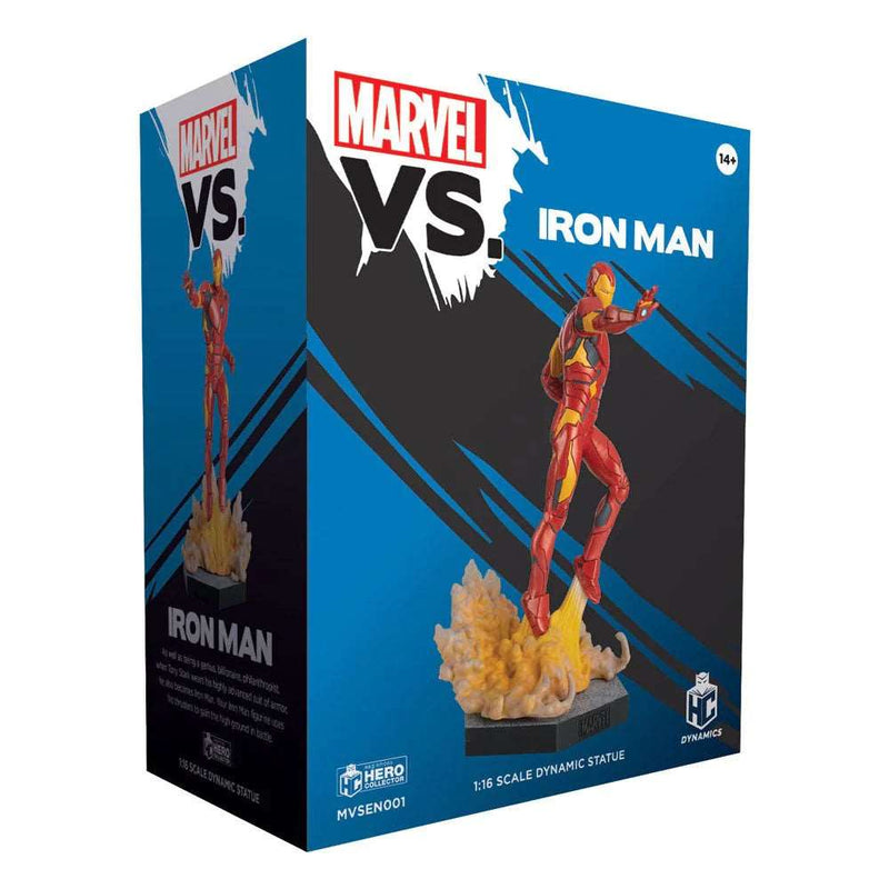 MARVEL VS. IRON MAN 1:16 Scale Dynamic Statue Figure MVSEN001 (Eaglemoss), side angle