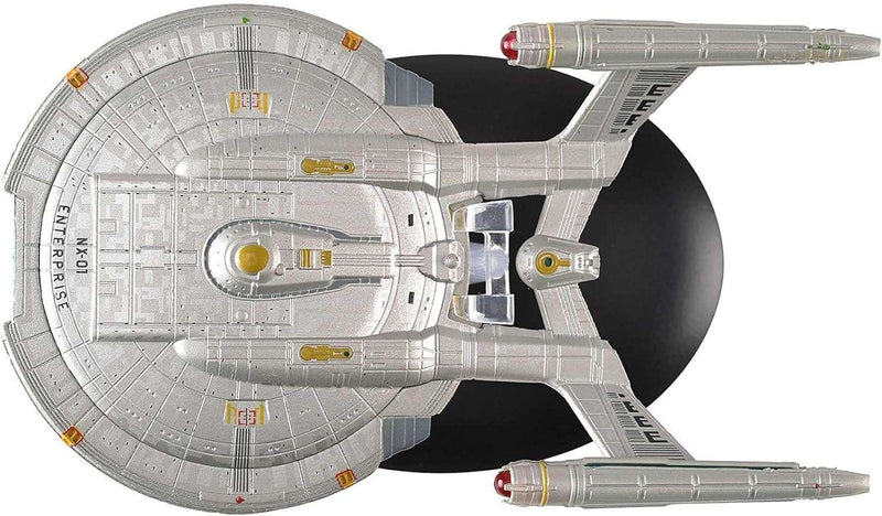 Enterprise NX-01 Diecast Model Ship (Eaglemoss / Star Trek), rear view