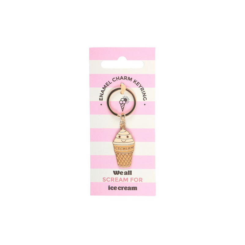 Ice Cream Cone Keyring