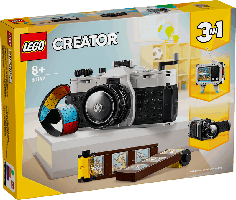 Lego Creator 3 in 1 31147 Retro Camera Buildable Toy for Ages 8 and Up collectible from Curious Minds