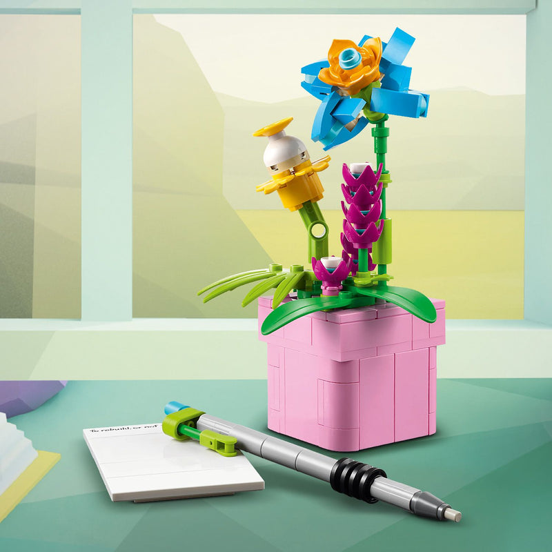 Lego Creator 3 in 1 31169 Typewriter with Flowers for Ages 8 and Up, rear view