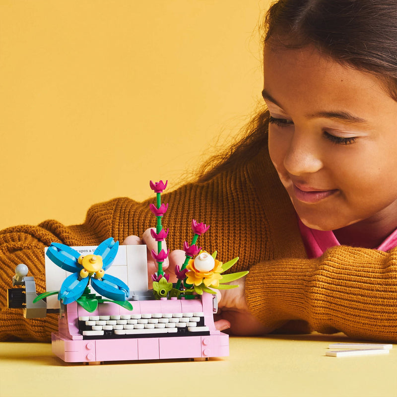 Lego Creator 3 in 1 31169 Typewriter with Flowers for Ages 8 and Up, alternate view