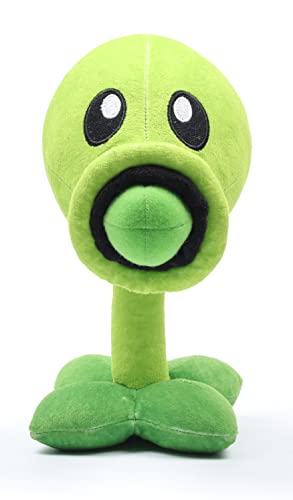 Plants vs Zombies Peashooter Plush Figure, close-up detail