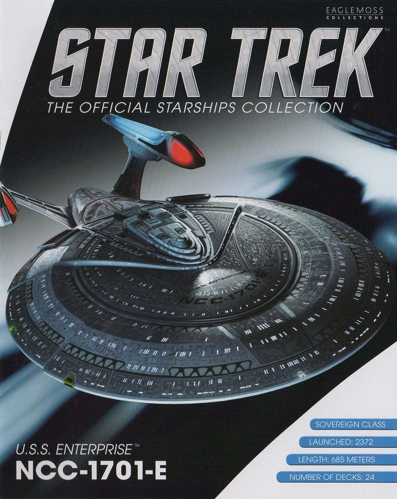 U.S.S. Enterprise NCC-1701-E (Sovereign-class) Diecast Model Ship (Eaglemoss / Star Trek), size reference