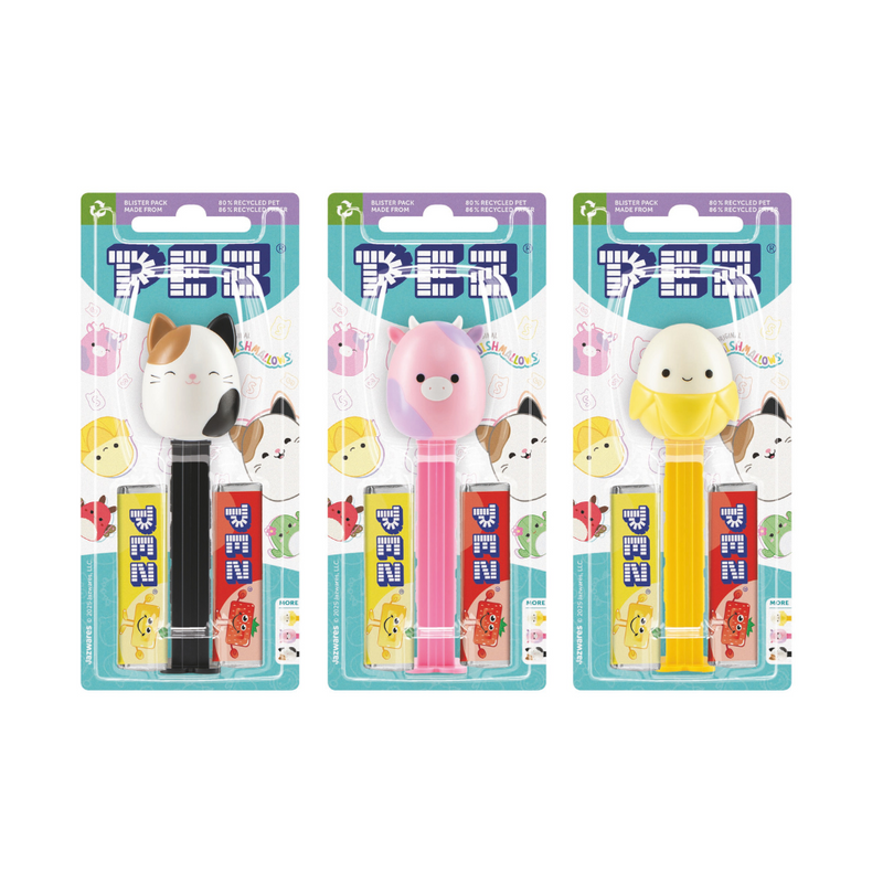 Pez Squishmallows 1+2 Pack, side angle