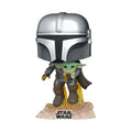 Mandalorian Mando Flying with Jet Pack POP! Vinyl Figure, side angle