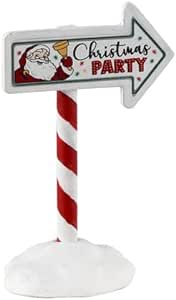 Lemax Christmas Village Accessory: Christmas Party Sign (34093)