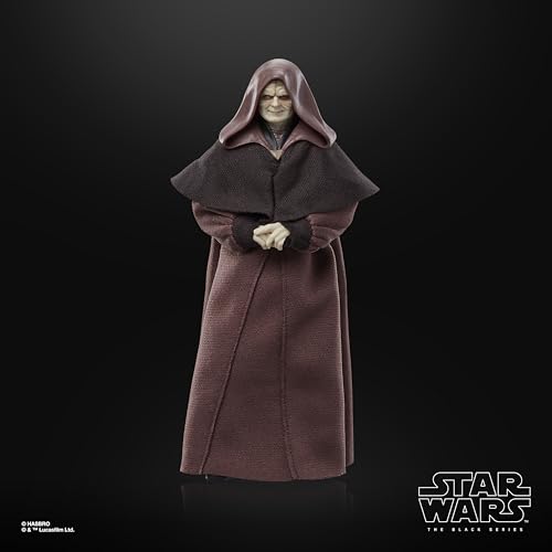 Darth Sidious Star Wars Black Series Figure, size reference