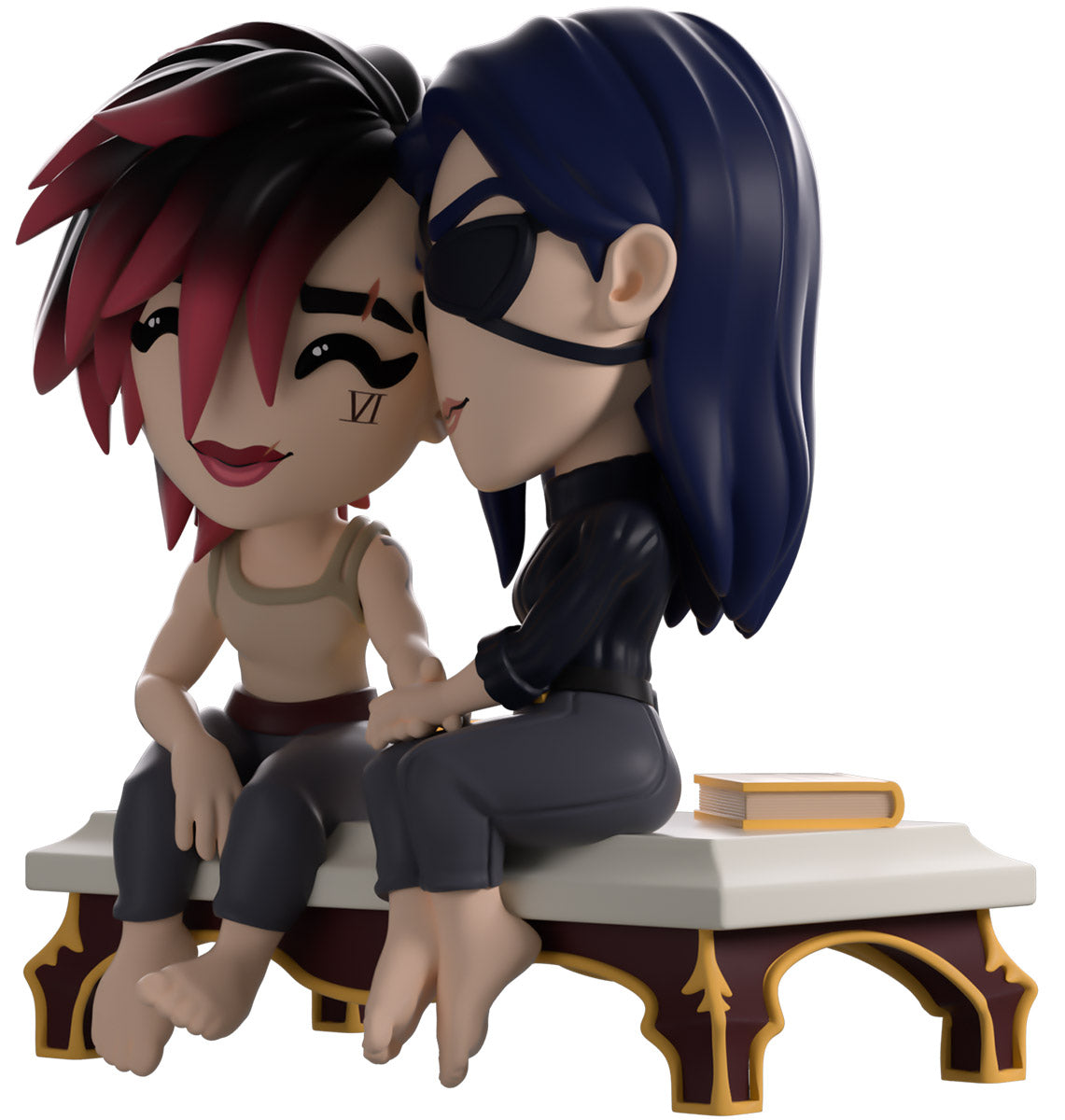 Youtooz Vi Caitlyn Ekko Powder Arcane Vinyl Figures 2 Pack Bundle