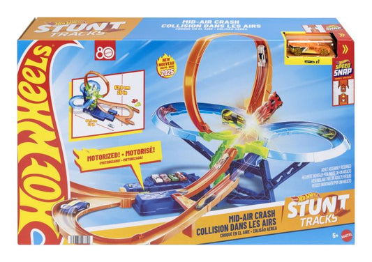 Hot Wheels Stunt Tracks Motorised Big Air Crash