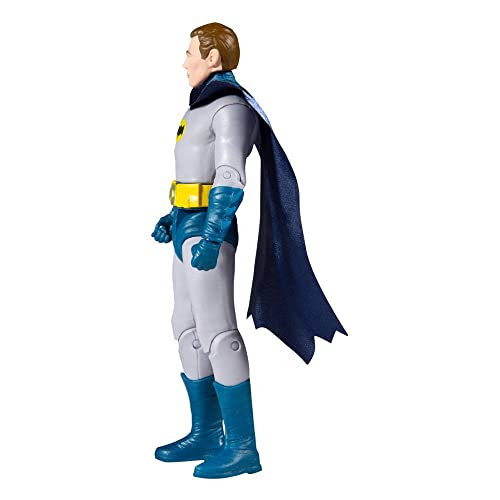 McFarlane DC Retro Classic Batman '66 Batman Unmasked 6" Act, close-up detail