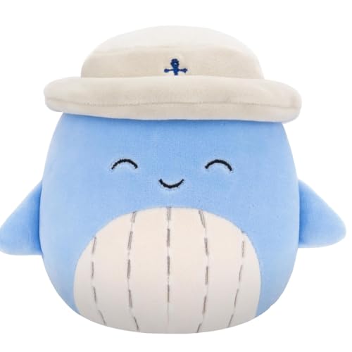 Squishmallows Samir The Whale Shark with Bucket Hat 7.5" Plu, alternate view
