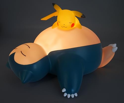 Pokémon Snorlax and Pikachu Sleeping LED Light 25 cm, packaging shot
