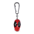 Marvel Deadpool 3D mask carabiner keyring