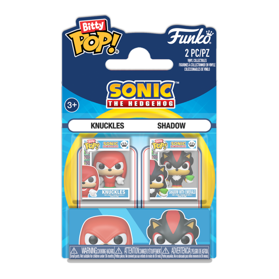 2-Pack - Sonic - Knuckles & Shadow Funko Bitty Pop! Vinyl Figures
