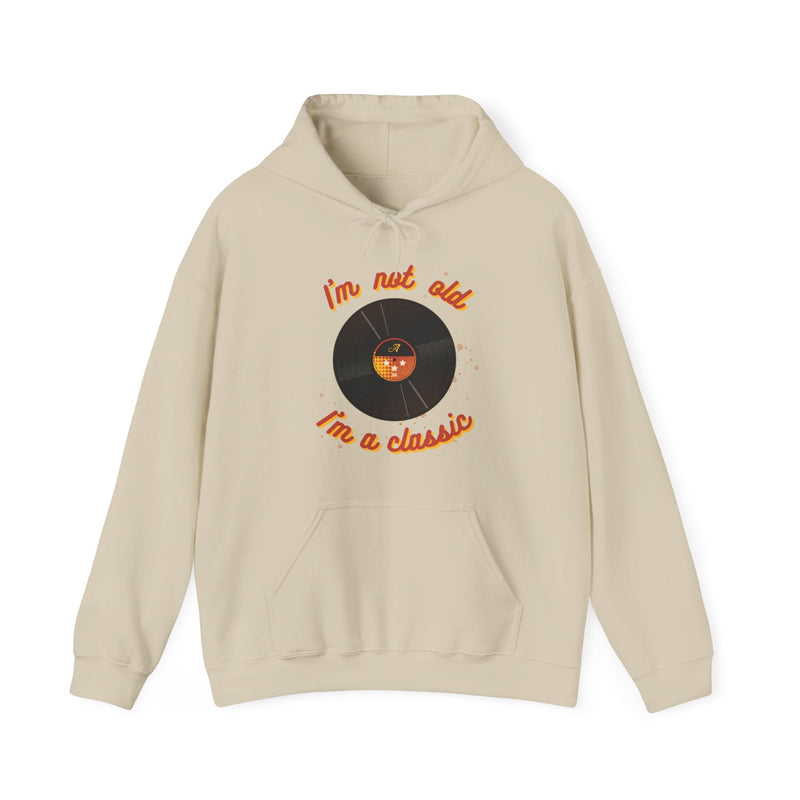 'I'm Not Old, I'm a Classic' Men's Hoodie collectible from Coda Records