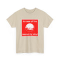 'In Case of Fire, Save My Vinyl' T-Shirt, additional view