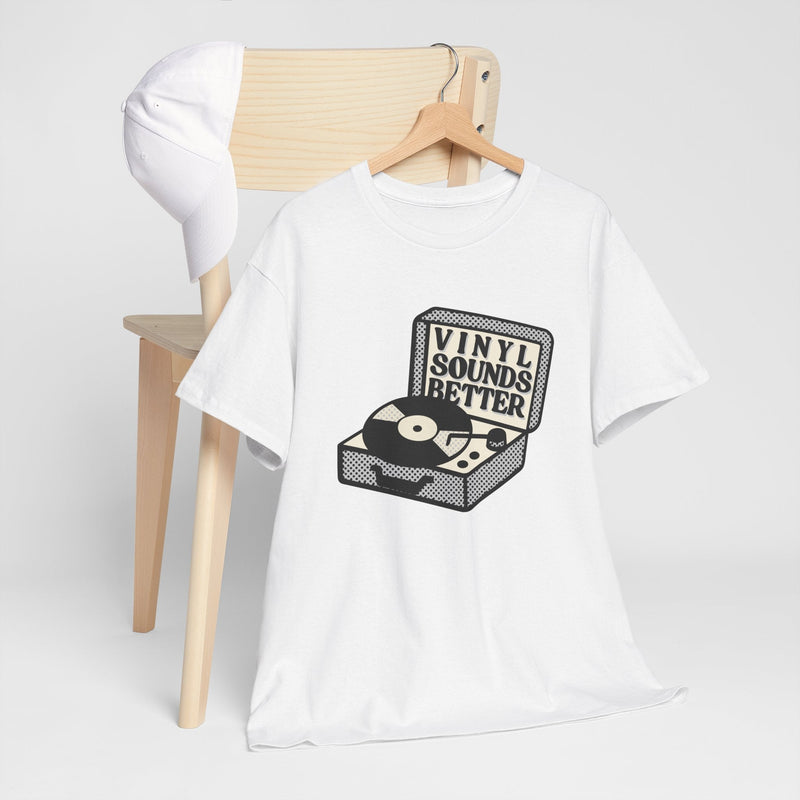 'Vinyl Sounds Better' T-Shirt, side angle