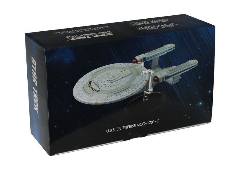 U.S.S. Enterprise NCC-1701-C XL EDITION Model Die Cast Ship (Eaglemoss / Star Trek), in display
